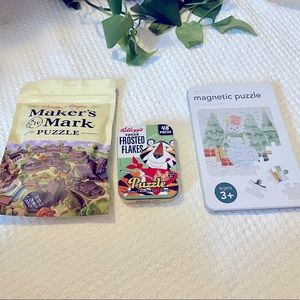 Bundle of Puzzles. Kellogg's, Maker's Mark, & So Mine Brands